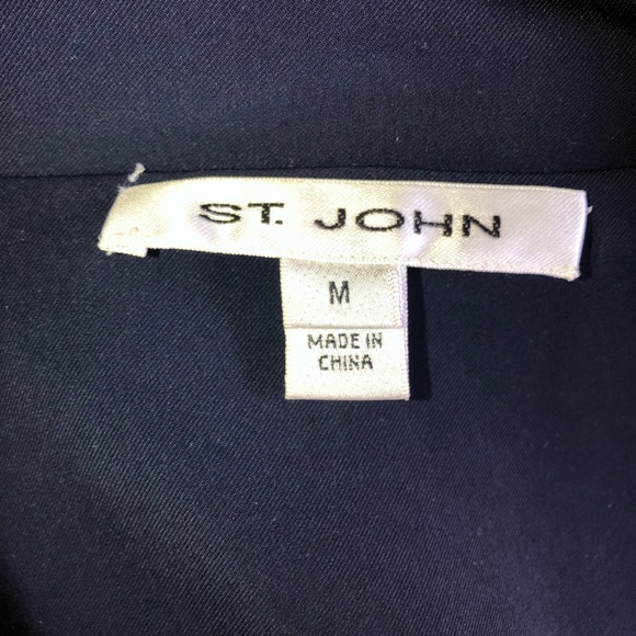 St. John Elegant Navy Women's Jacket - Picture 8 of 8